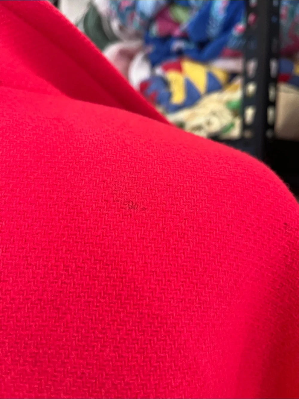 J. Crew Stadium Cloth by Nella Gori Red Wool Coat